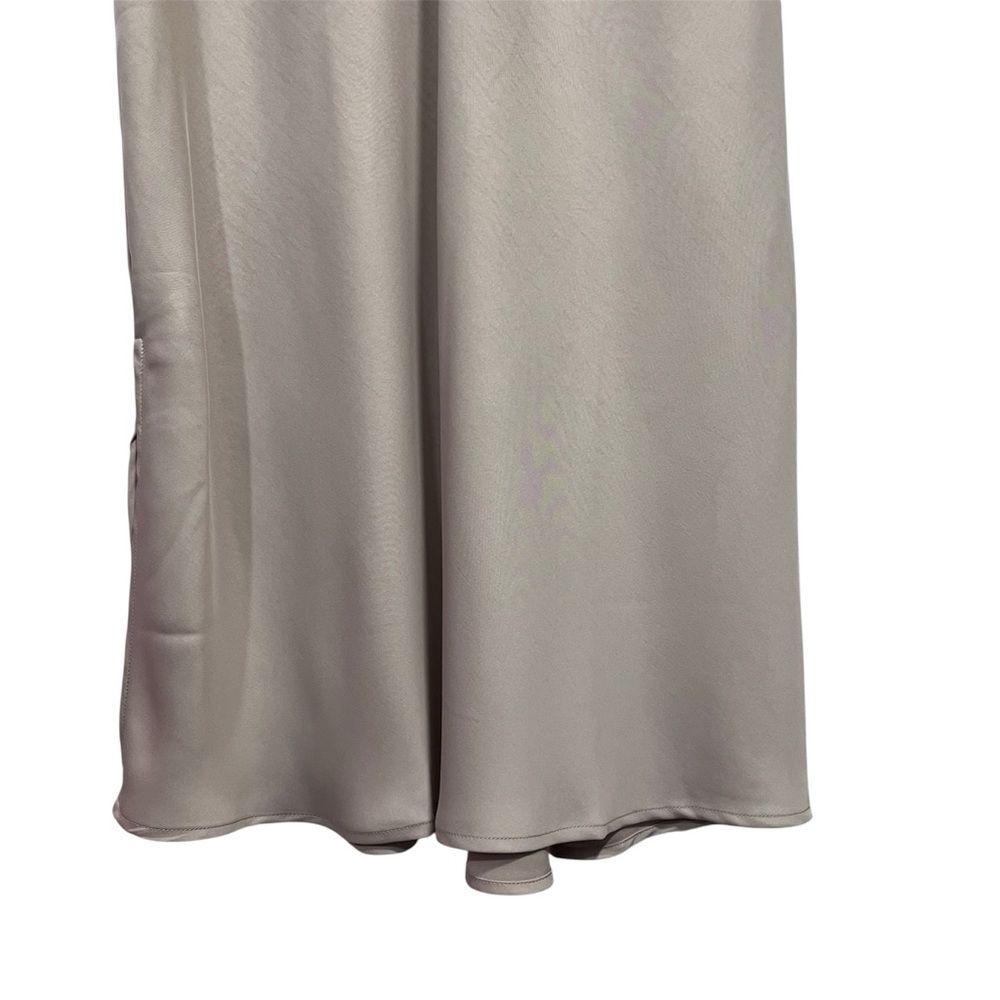 A New Day Cream Satin Sleeveless Midi Slip Dress XXL - Picture 5 of 8